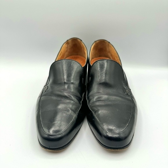 BALLY BLACK LEATHET DRESS SHOES VINTAGE MEN SHOES MADE IN SWITZERLAND SIZE 10.5 - Picture 5 of 17